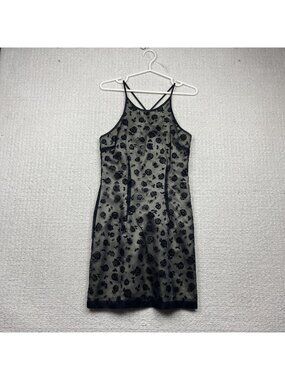 Y2K Guess Slip Dress Mini Party Glam Floral Lace Dark Romance Whimsigoth Sz 5